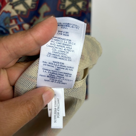 Vintage y2K Chaps Top Blouse XL Stretch Artsy Long Sleeve Carpenter bee fabric - Picture 9 of 12